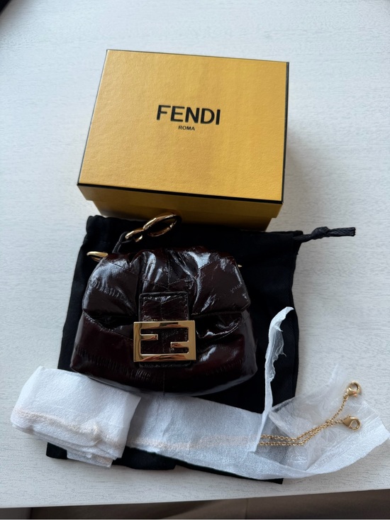 Fendi Handbags - Fendi Nano Mama Baguette in Eelskin